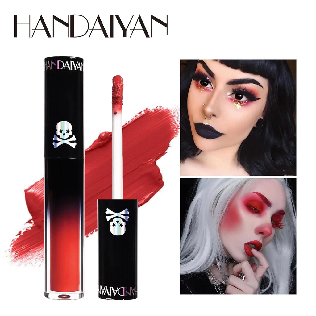 Handaiyan Matte Vampire Lip Gloss – Black & Purple Waterproof
