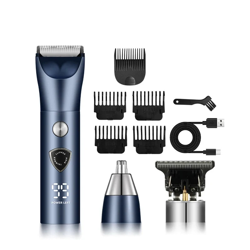 Cordless 3-in-1 Hair Trimmer Clipper | USB-C Rechargeable