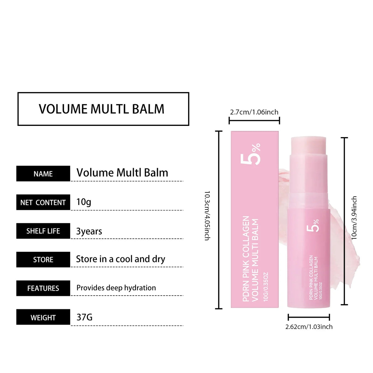 Multi-Effect Moisturizing Stick – Face, Neck & Lip Balm 10g