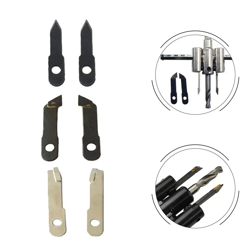 Adjustable Circle Hole Cutter Blades 2pc – Wood & Drywall Set