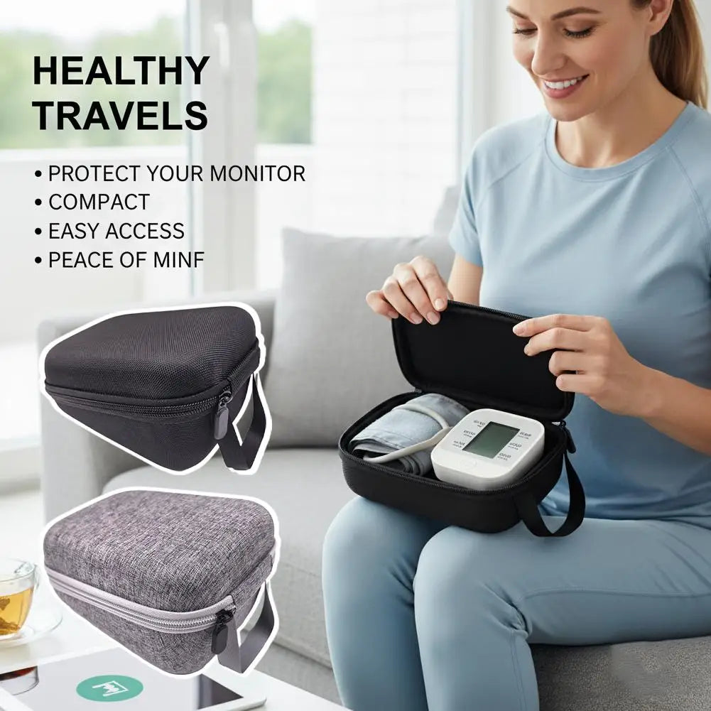 Shockproof Waterproof Storage Bag Blood Pressure Monitor Portable EVA