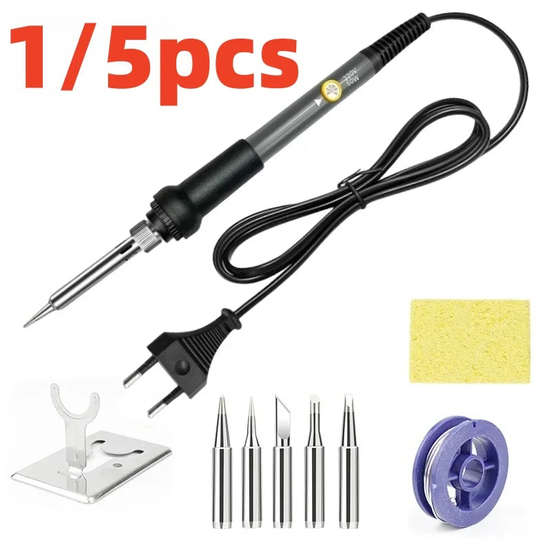 SLADE 60W Adjustable Soldering Iron – EU 220V & US 110V, CE