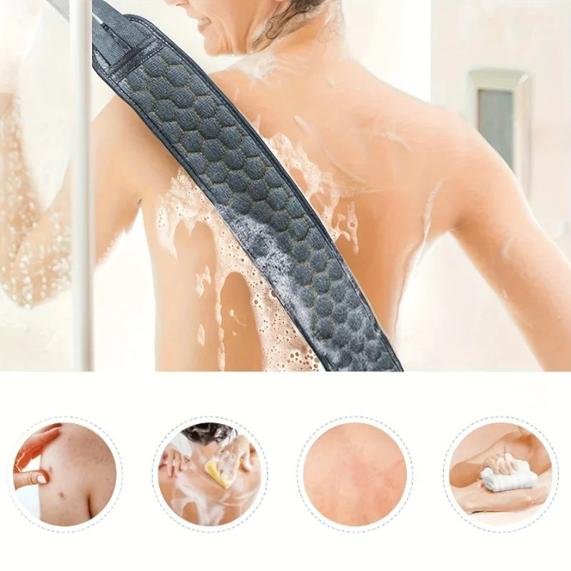 3-Piece Bath Exfoliating Set – Loofah, Glove & Back Scrubber