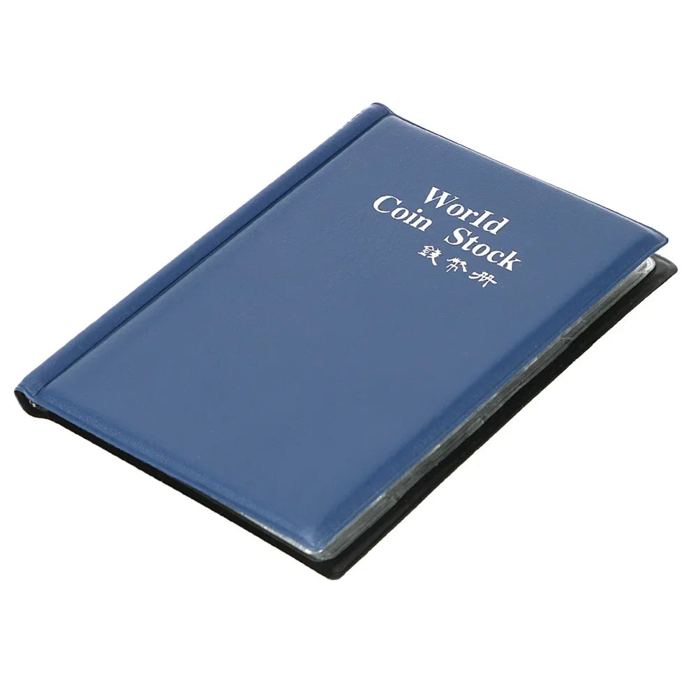 120-Pocket Coin Collection Album Book | PVC Coin Holder Organizer