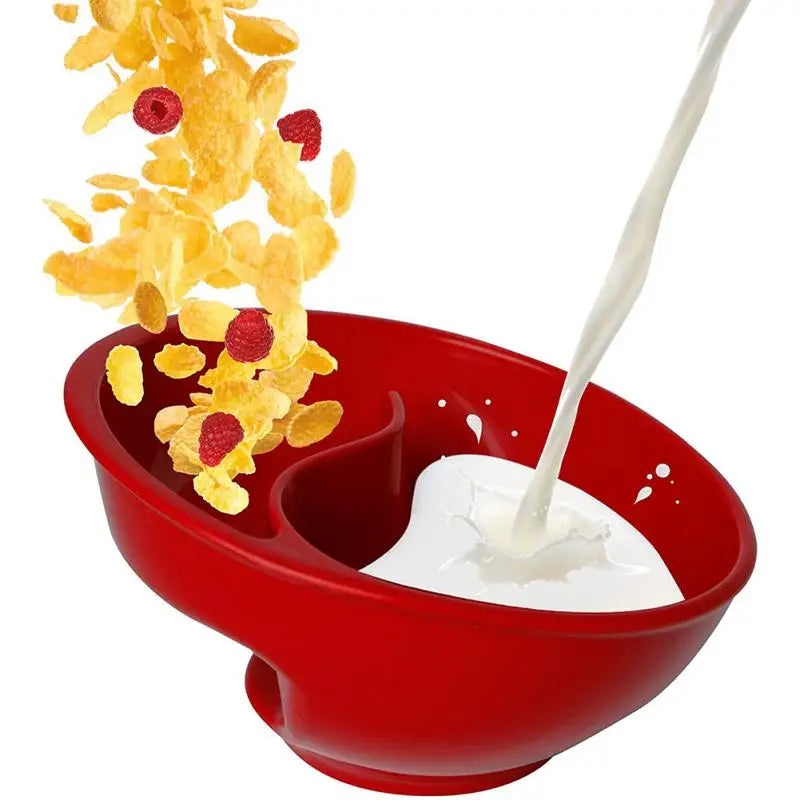 Dry Wet Separation Cereal Bowl – BPA-Free Breakfast Bowl