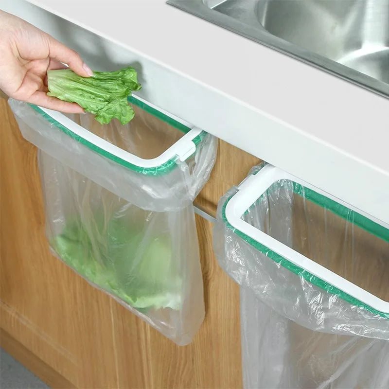 Kitchen Cabinet Hanging Trash Bag Holder Rack | Eco Plastic