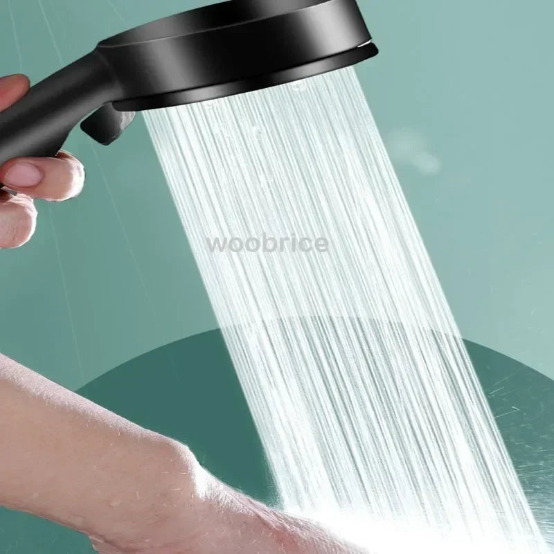 High Pressure Handheld Shower Head – 3 Modes, Water Saving