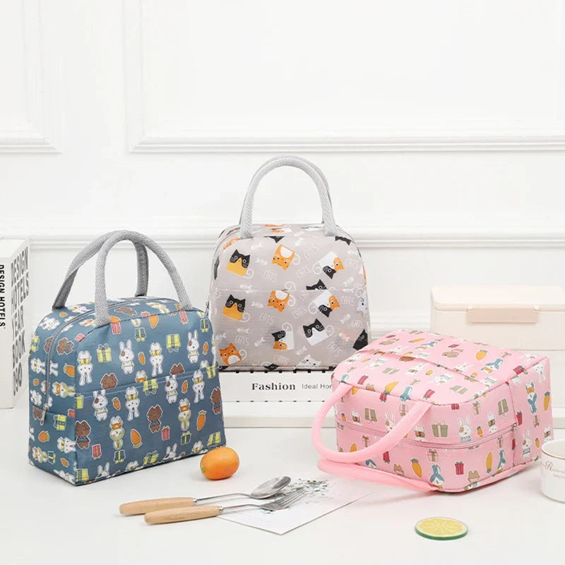 Cute Animal Insulated Lunch Bag – Large Capacity & Waterproof