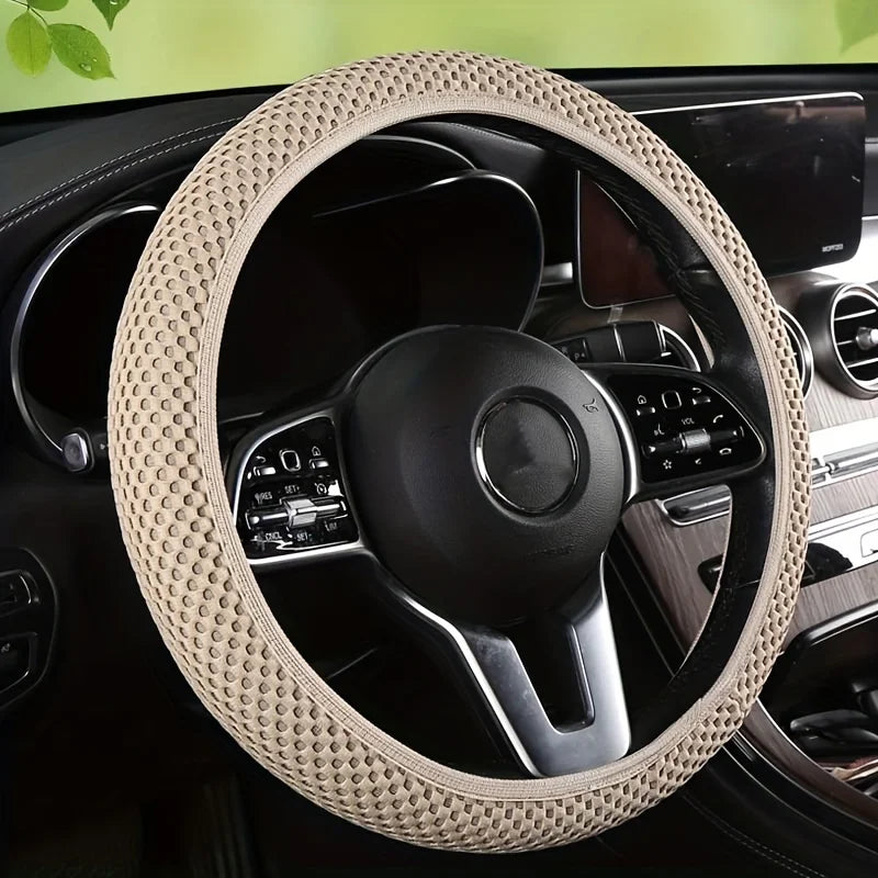 Universal Car Steering Wheel Cover Summer Ice Silk Breathable