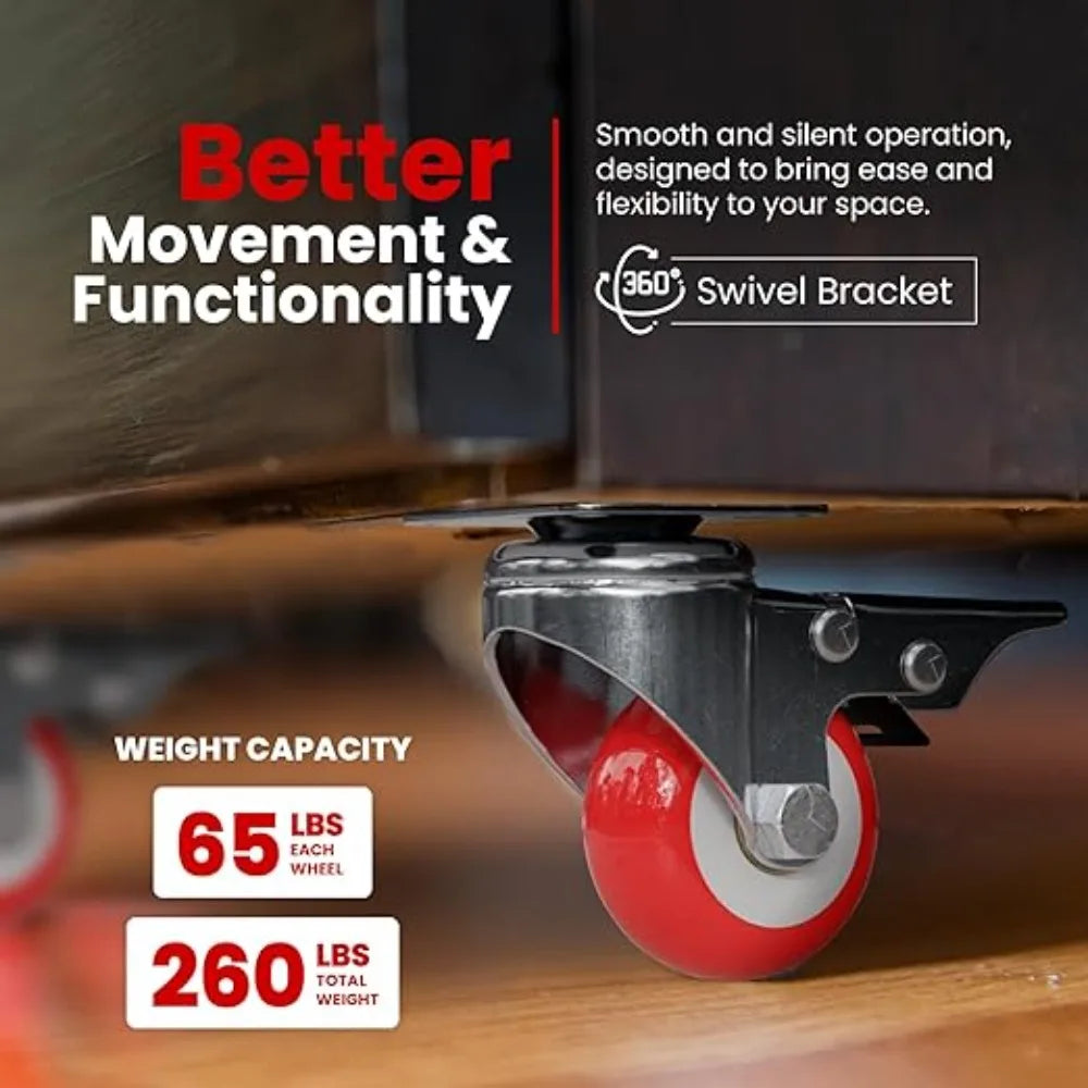PVC Swivel Caster Wheels 1–2 Inch | Furniture & Trolley Rollers