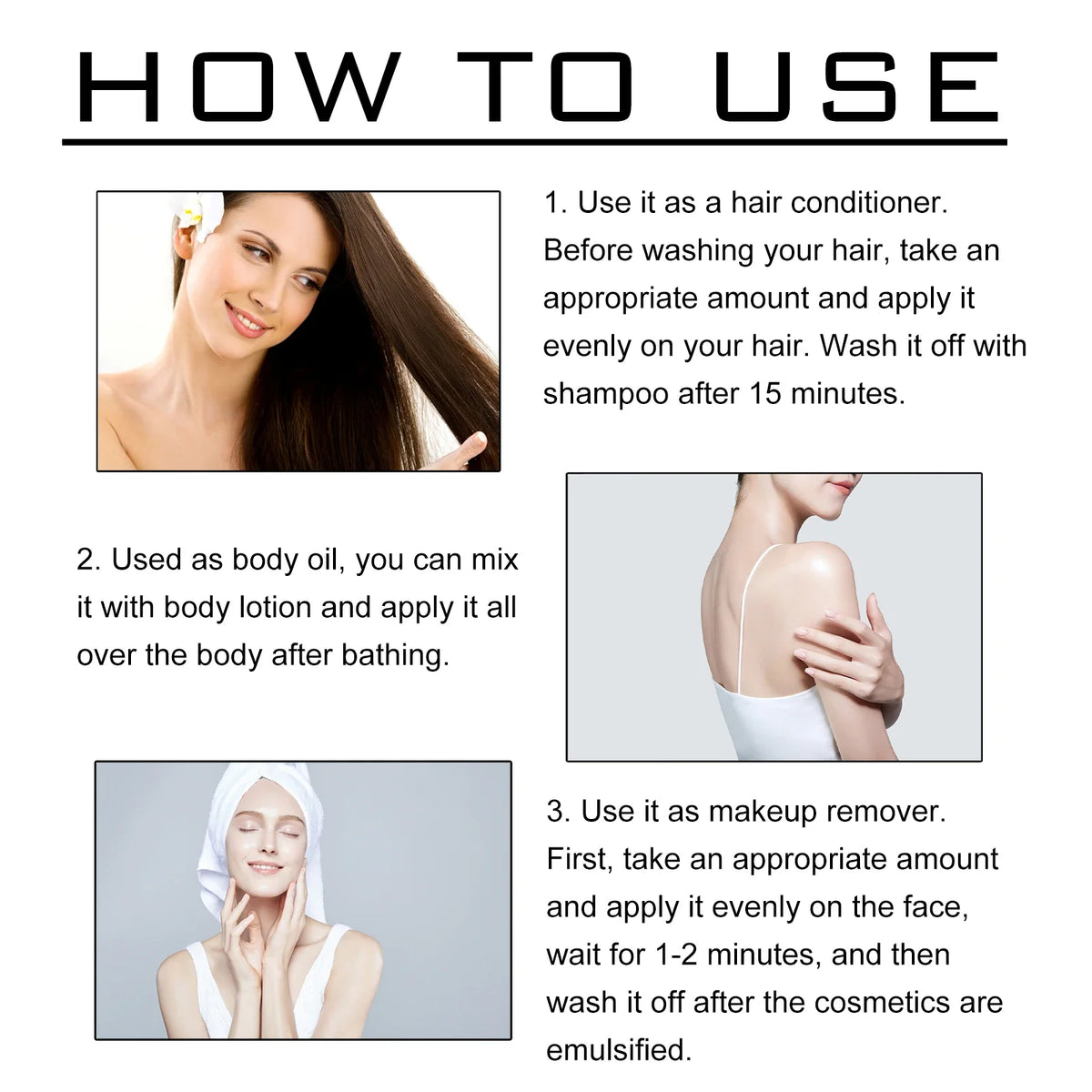 Pure Cold Pressed Coconut Oil for Hair, Skin & Makeup Removal
