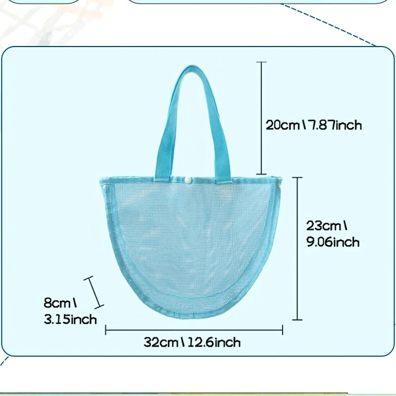 Mesh Seashell Bag – Beach Shell Collecting & Toy Storage Tote