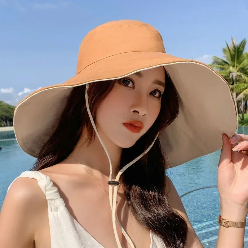 Women's Wide Brim UPF 50+ Sun Hat | Foldable Beach Hiking