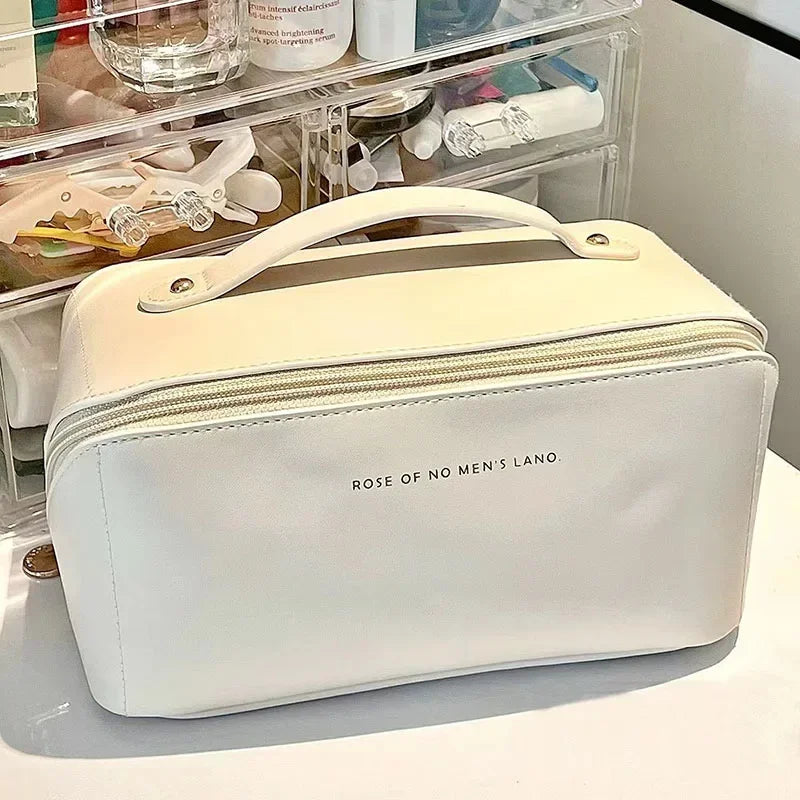 Travel Makeup Organizer Bag – Zippered Cosmetic Pouch