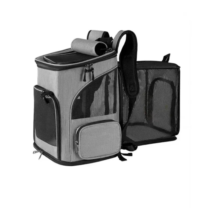 Expandable Pet Carrier Backpack for Cats & Small Dogs