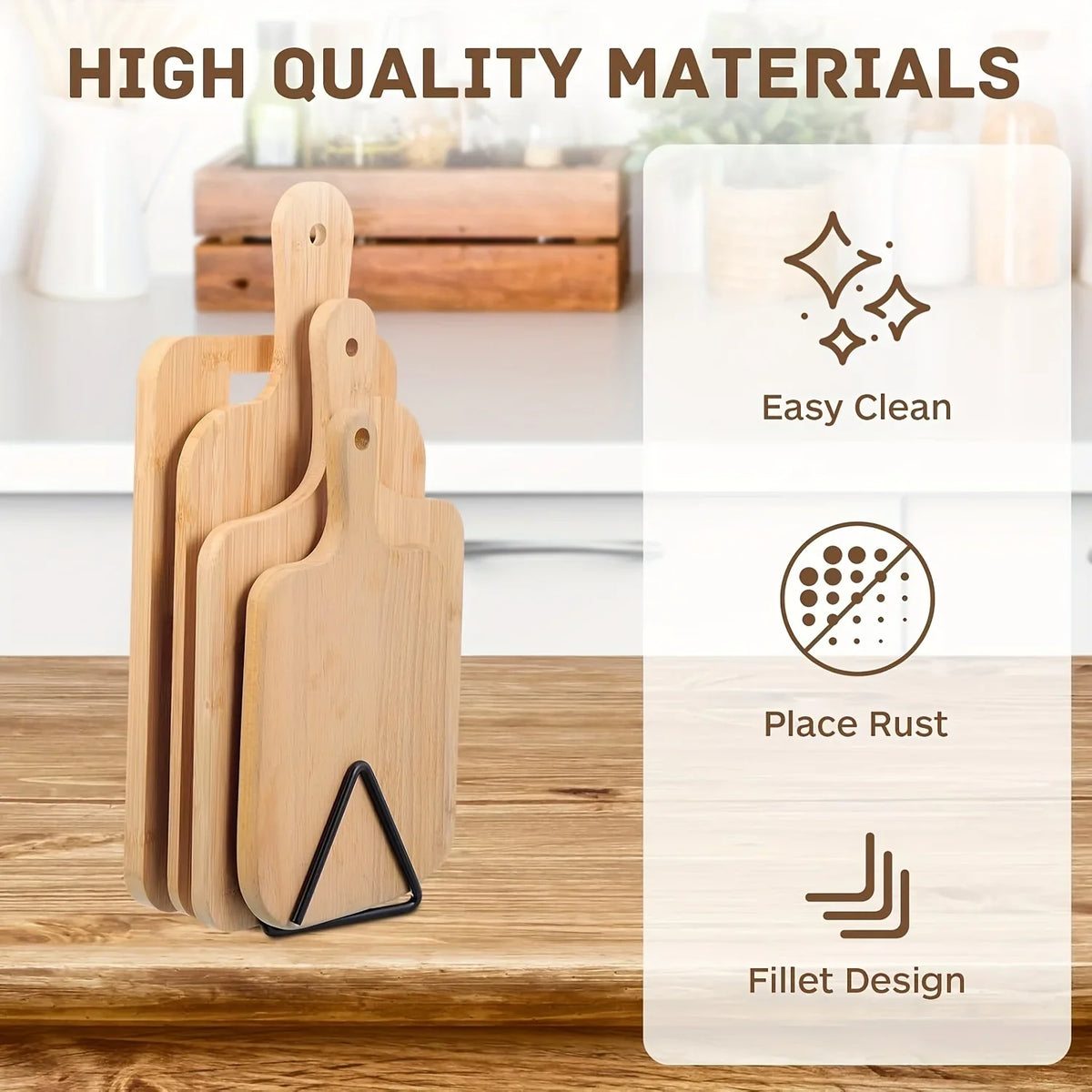 Heavy Duty Metal Cutting Board Rack & Pot Lid Holder