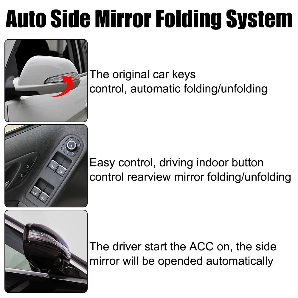 Universal Auto Rearview Mirror Folding System | Smart Car Accessory