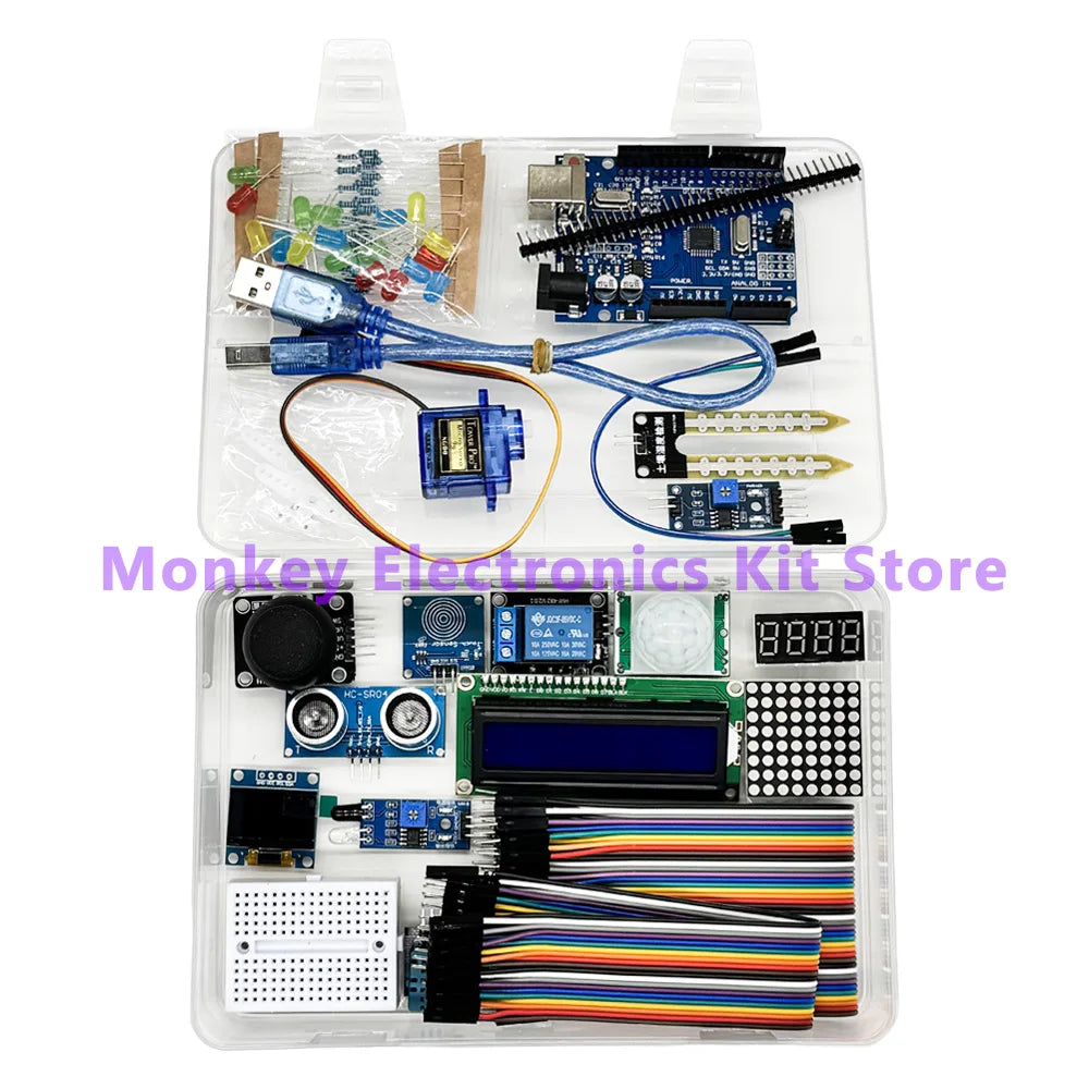 OLED Starter Learning Kit – R3 Board & LCD 1602 for Beginners