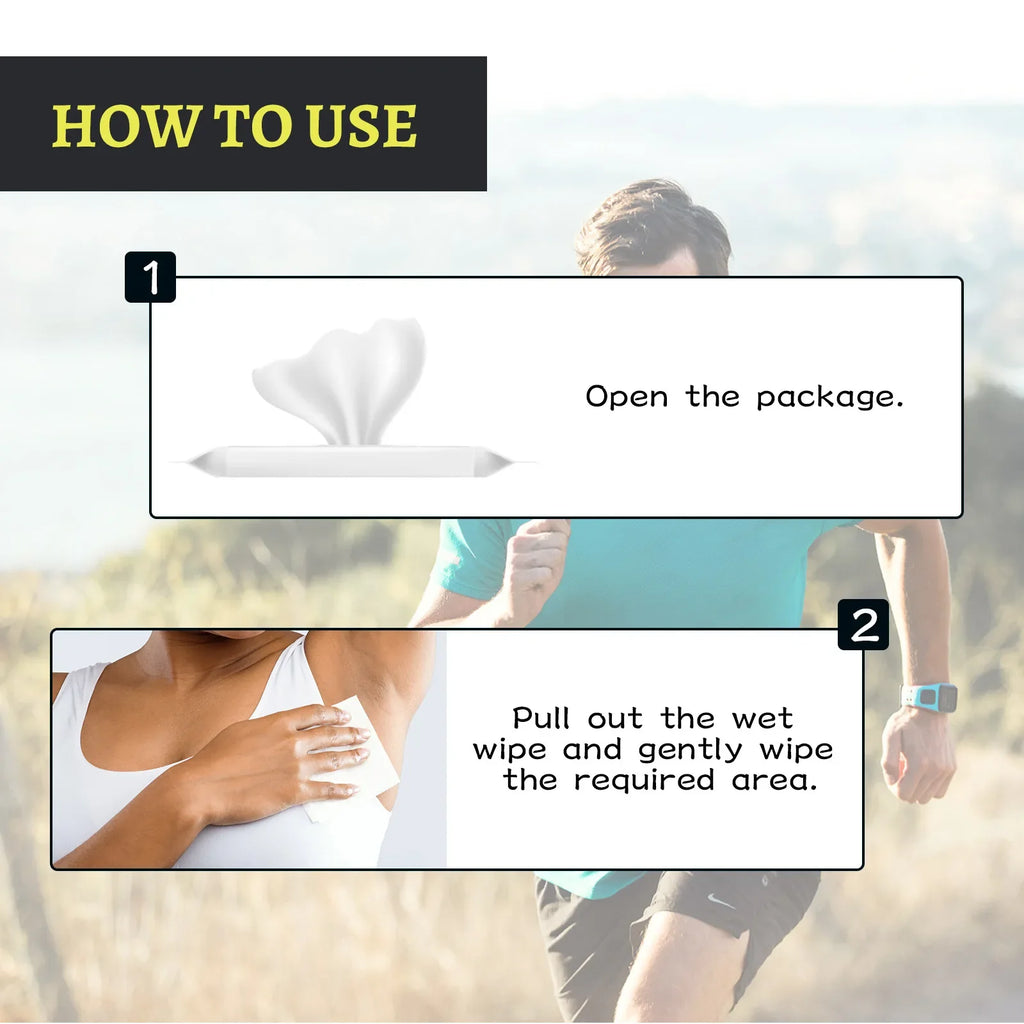 Odor-Removing Body Wipes for Sports & Sweat | Fresh Scent