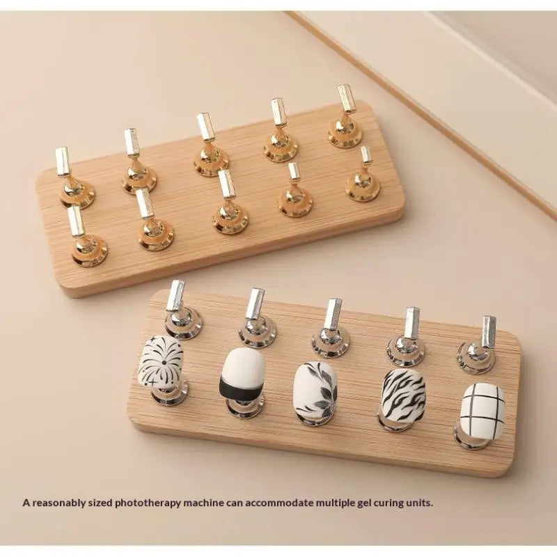 Double Row Magnetic Nail Holder Practice Stand – 10 Tips