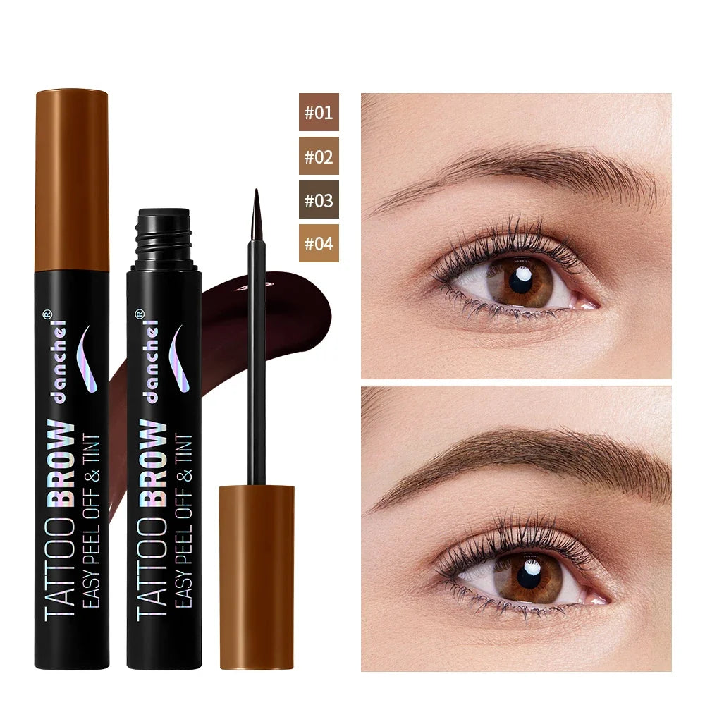 Peel-Off Eyebrow Gel Tint – Waterproof Semi-Permanent Brow Color
