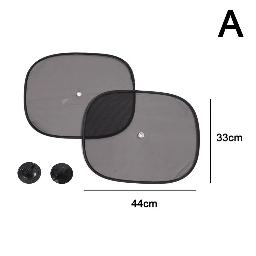 2-Pack Mesh Car Side Window Sun Shades – UV & Heat Blocking