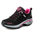Women's Wedge Hiking Sneakers – Lace-Up Outdoor Training Shoes