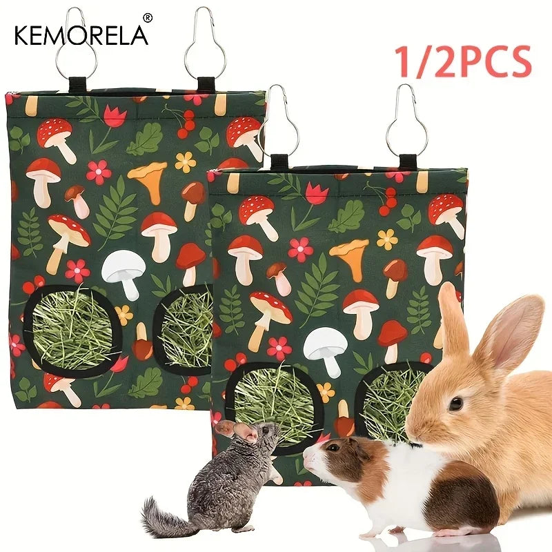 Rabbit Hay Feeder Bag 2 Holes – Guinea Pig & Small Pet Feeder
