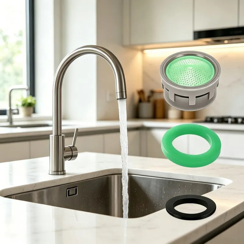 21mm Green Faucet Aerator Anti-Splash Water Saving Tap Bubbler