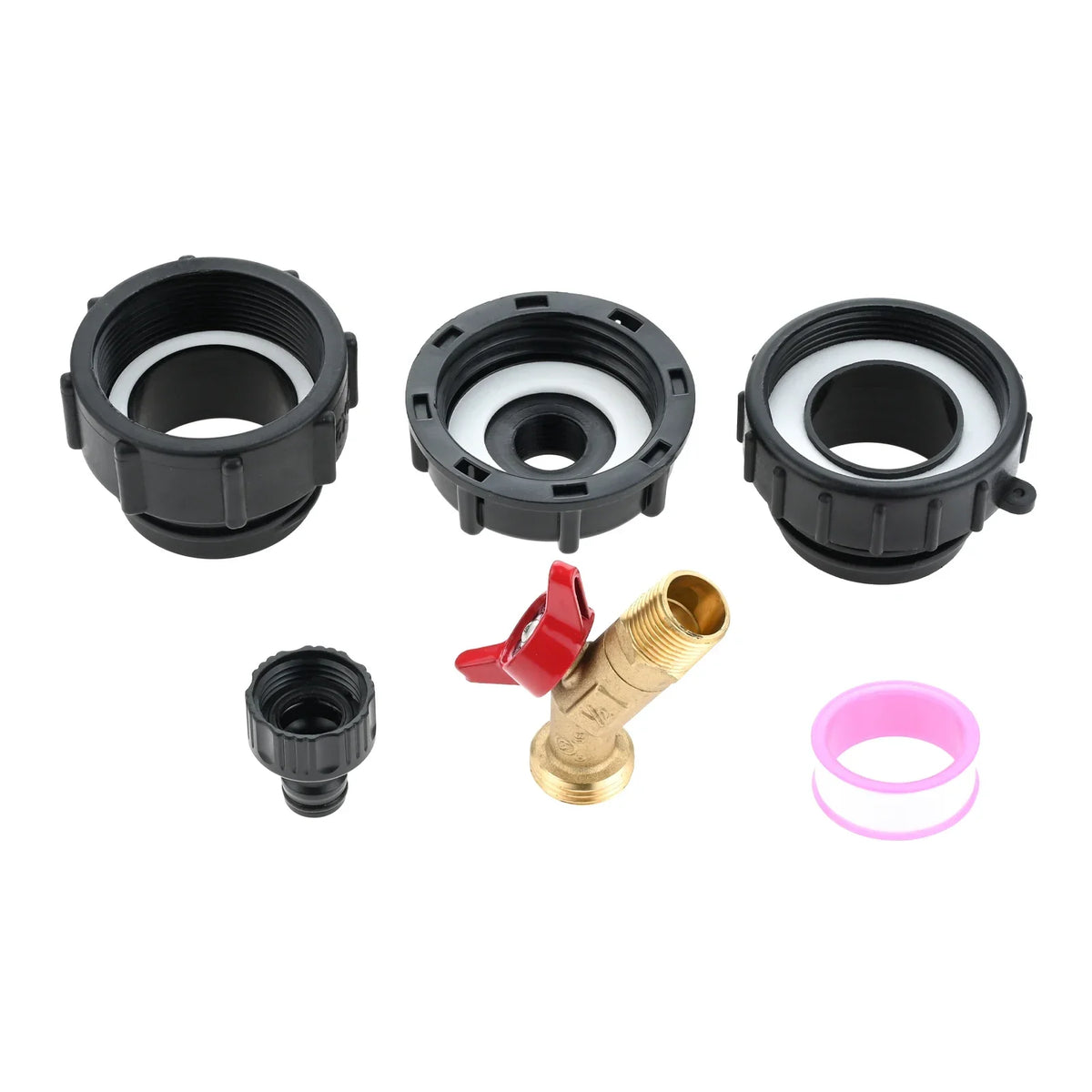 IBC Tote Adapter Set – Brass Fittings for 275-330 Gal Tanks