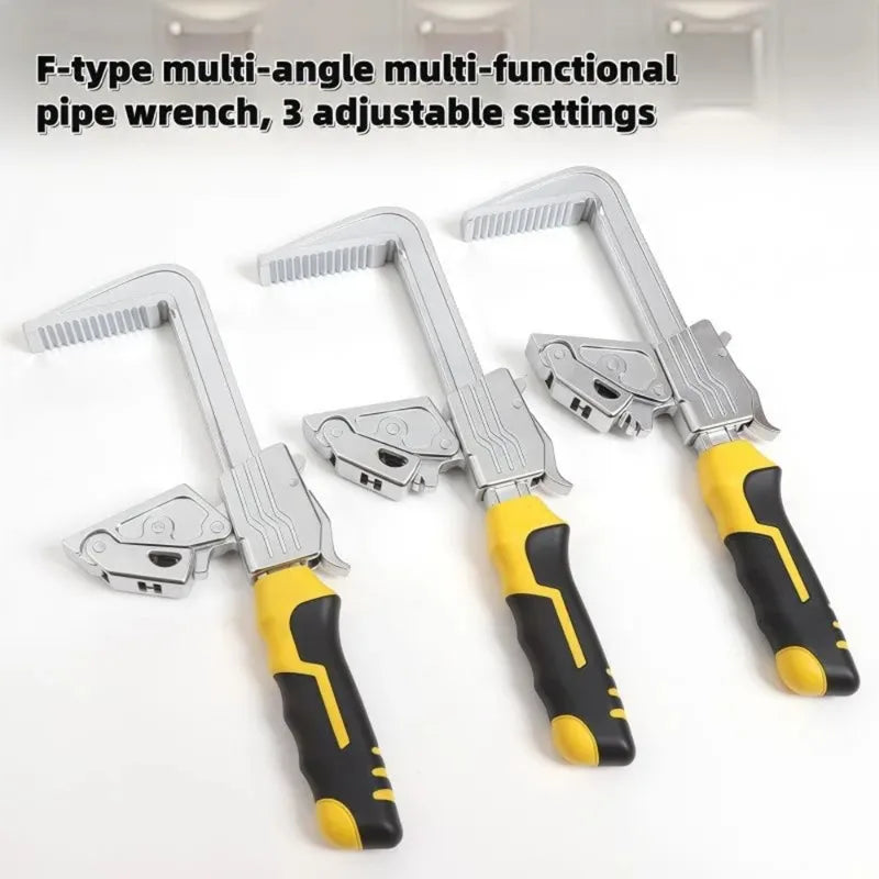 Adjustable F-Type Pipe Wrench | Multi-Function Spanner Tool