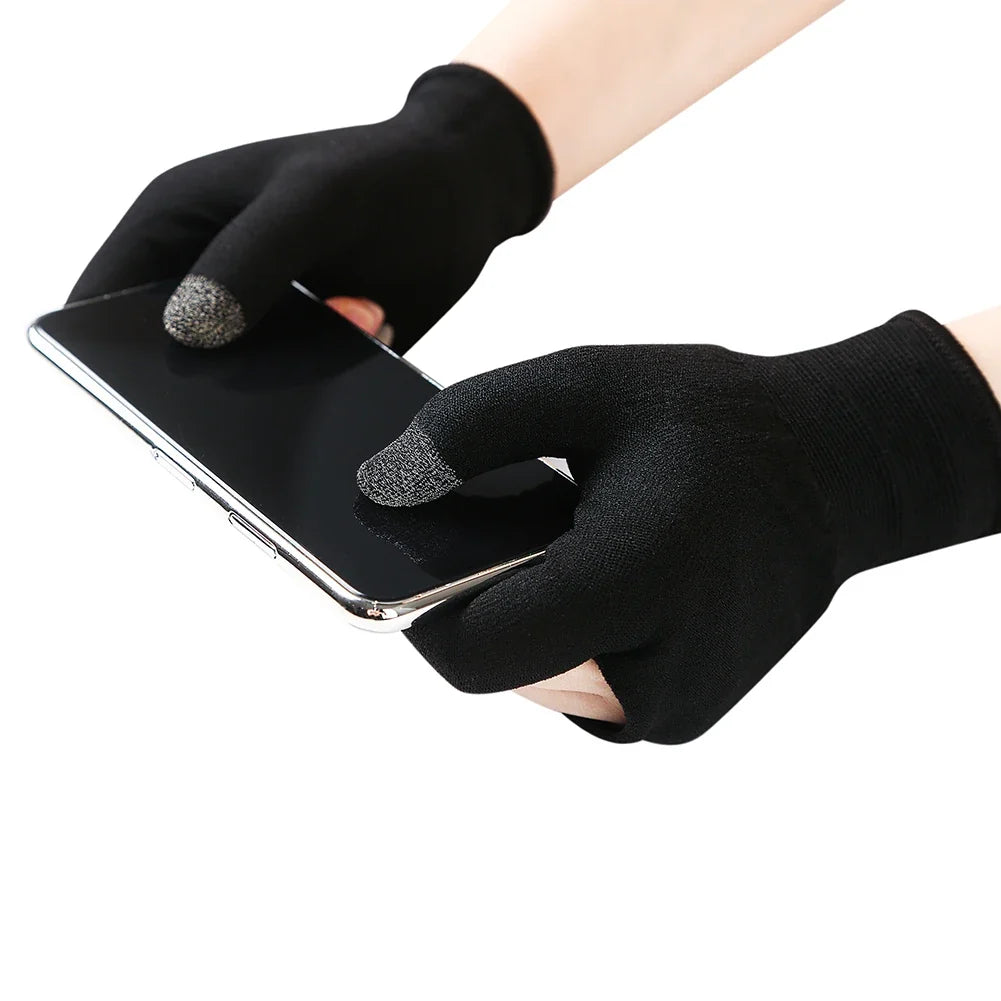 1 Pair Palm Fingertip Gloves Anti-slip Gaming Finger Sleeve
