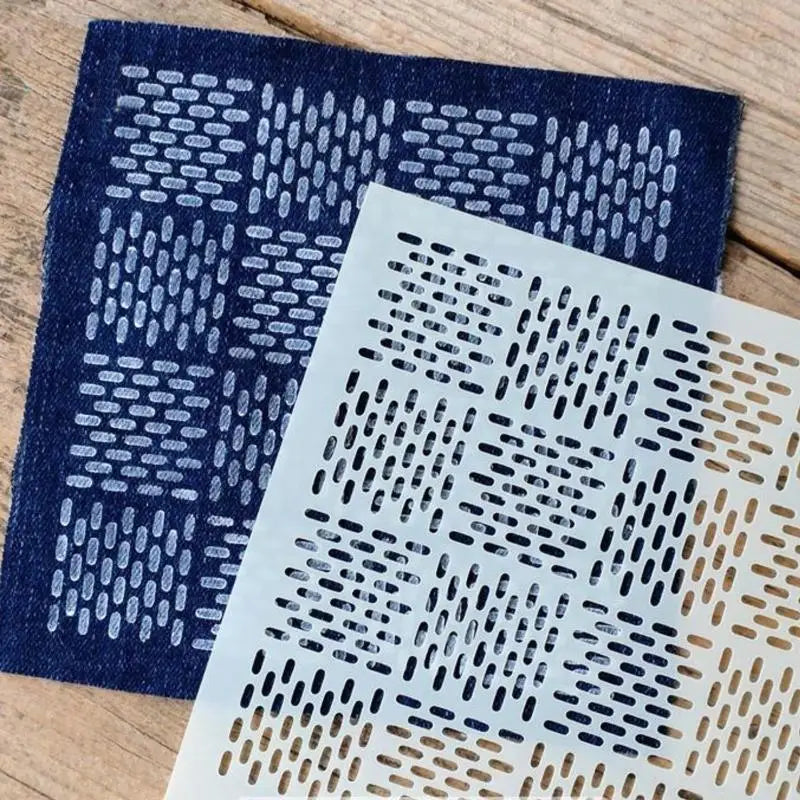 Sashiko Embroidery Stencils – 8/9/24 Pcs Reusable Quilting Templates