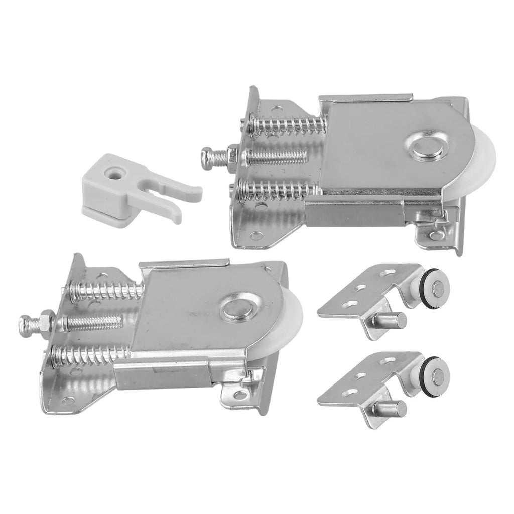 Double Spring Sliding Door Pulley | Steel & Nylon | Set of 2