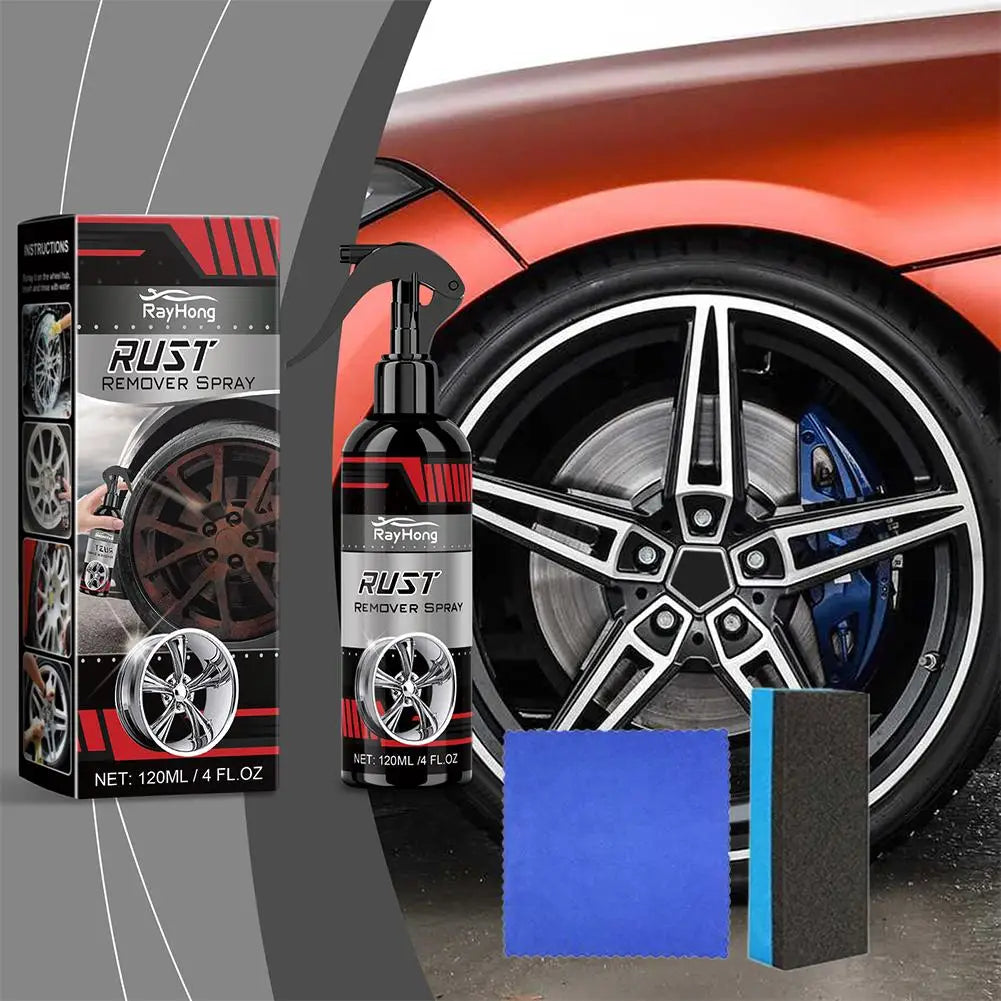 Rust Remover Spray for Car Wheels & Metal – 120ml Kit