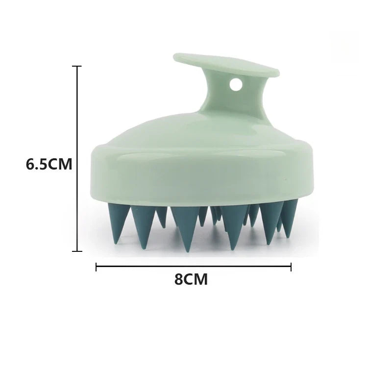 Soft Silicone Scalp Massage Shampoo Brush & Bath Comb