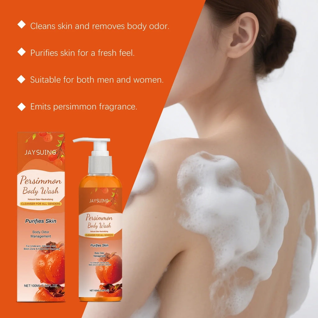 Persimmon Exfoliating Shower Gel – Cleanse, Smooth & Fresh Skin
