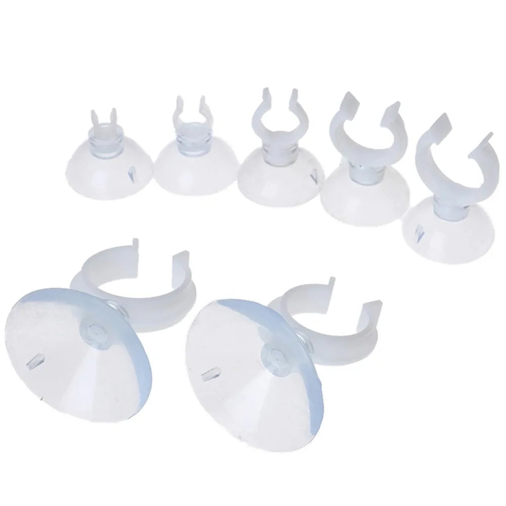 10-Pack Aquarium Suction Cups with Hook & Hose Clamp | Fish Tank