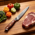 Damascus Steel Cleaver Knife – Forged Kitchen Utility Blade
