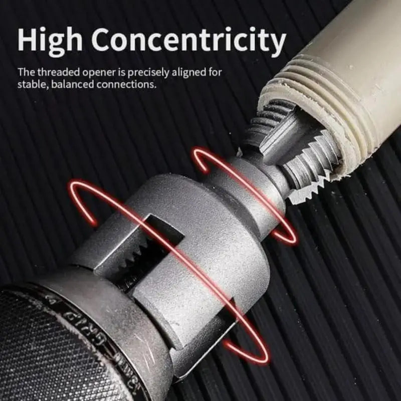 PVC Pipe Threader Kit – Internal & External Thread, Drill-Powered