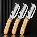 3-in-1 Stainless Steel Vegetable Peeler with Wooden Handle