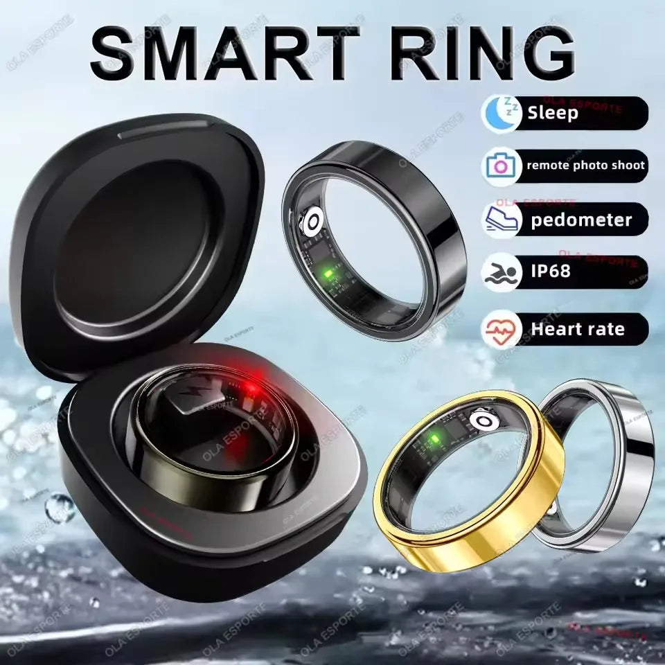 2026 Smart Ring Heart Rate Blood Pressure Sleep Monitoring Motion