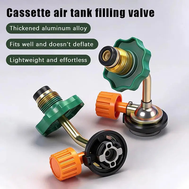 Butane Gas Cylinder Refill Connector Adapter for Camping
