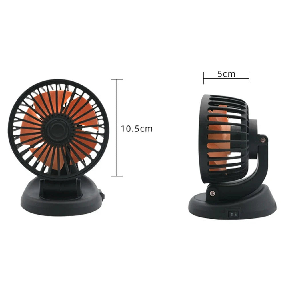 Car Fan Single Head 360 Adjustable Cooling Electrical Appliances