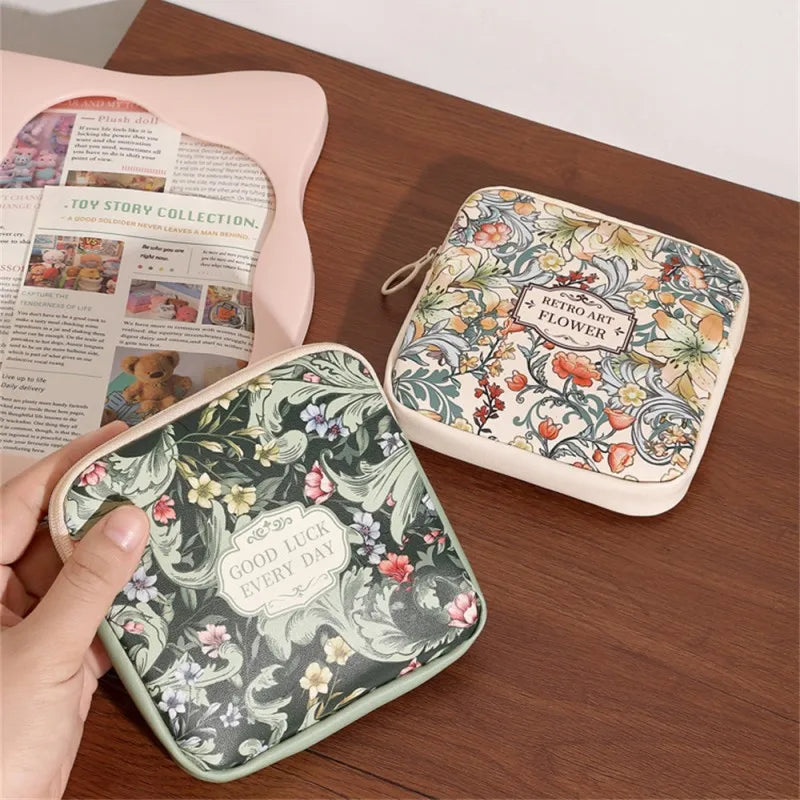 Women Girls Cosmetic Makeup Bag Coin Purse Large Capacity Sanitary
