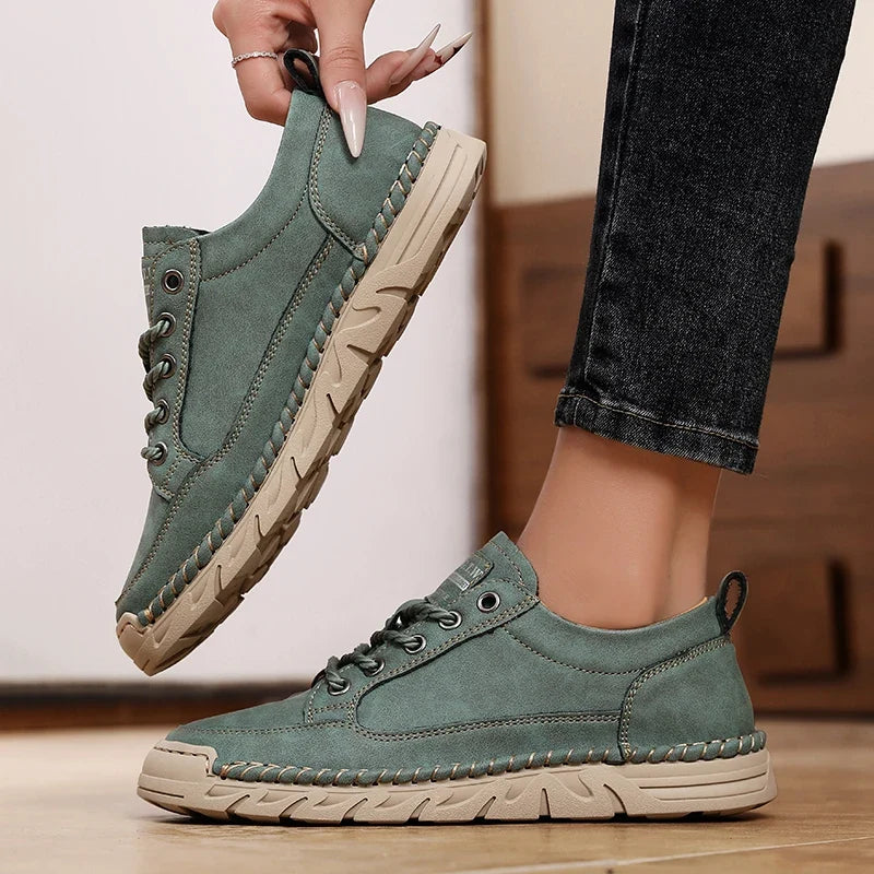 AZGB Women's Retro Casual Sneakers – Thick Sole Anti-Slip Shoes