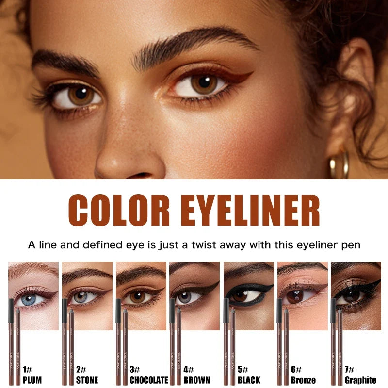 SNAILGIRL Waterproof Gel Eyeliner Pencil – Matte Quick Dry