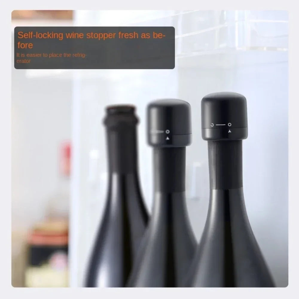 Silicone Wine & Champagne Bottle Stopper | Reusable Vacuum Seal