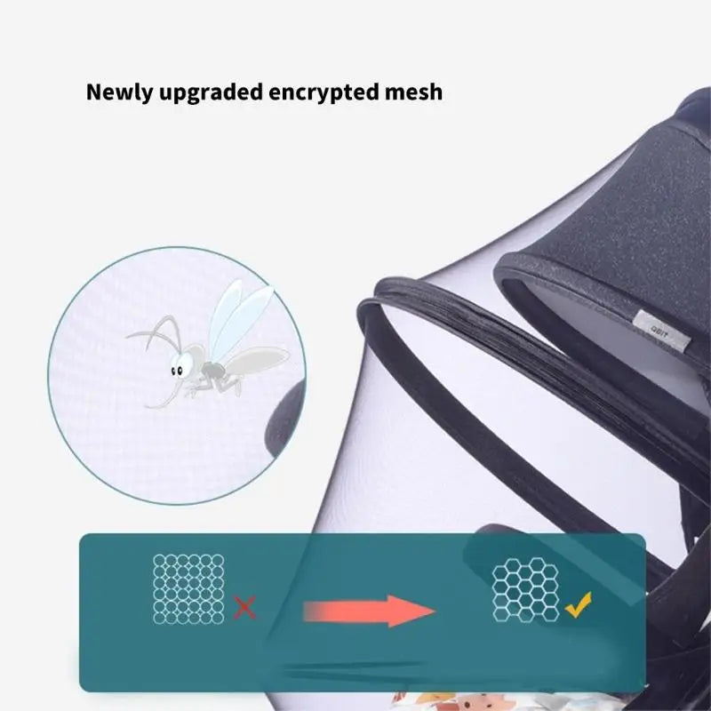 Baby Stroller Fly Net 360° Wrap Insect & Sun Protection