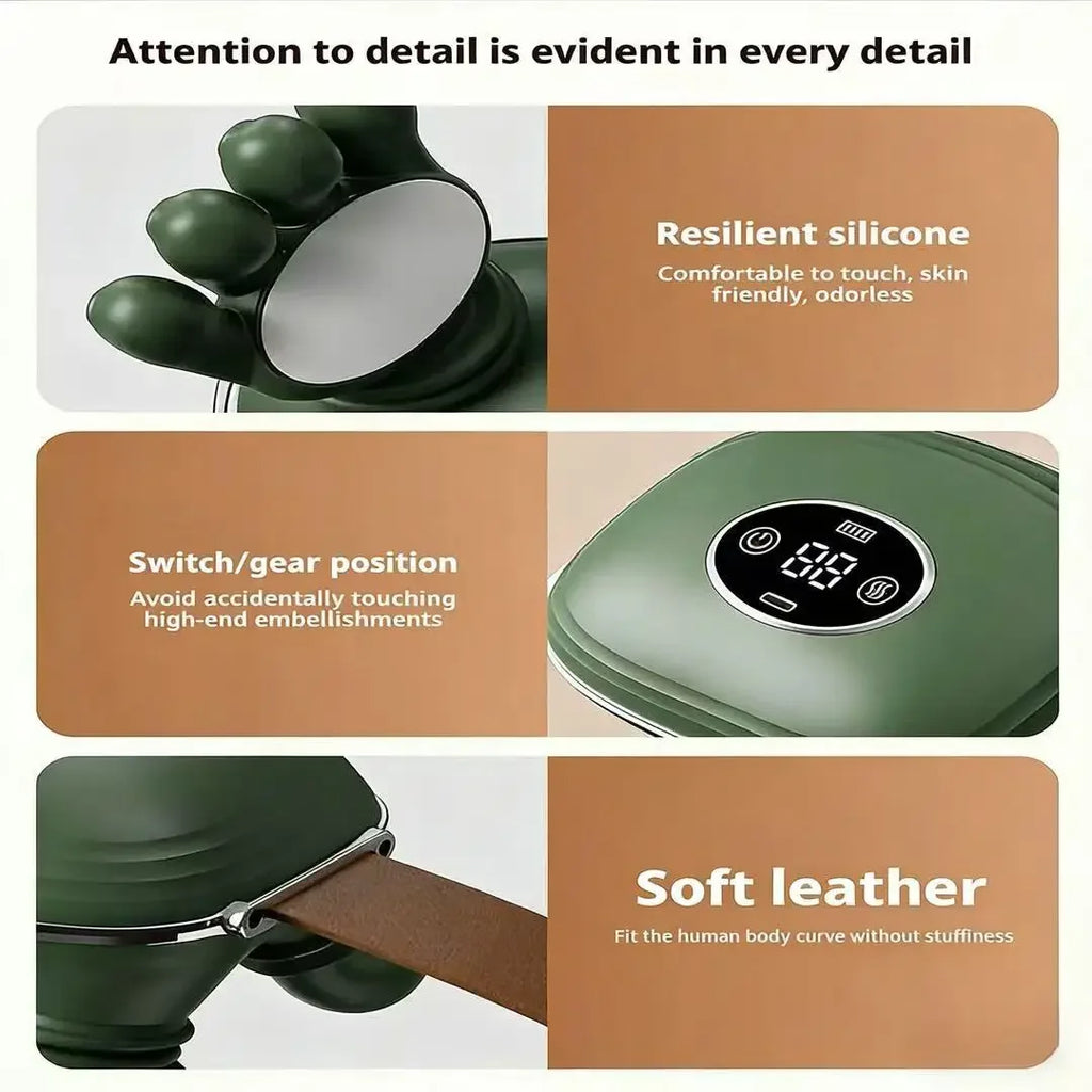 LCD Neck & Shoulder Massager | 4D Kneading Wireless Device